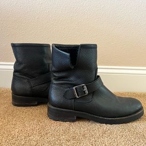 Frye Engineer Boots Shearling Lined 9M